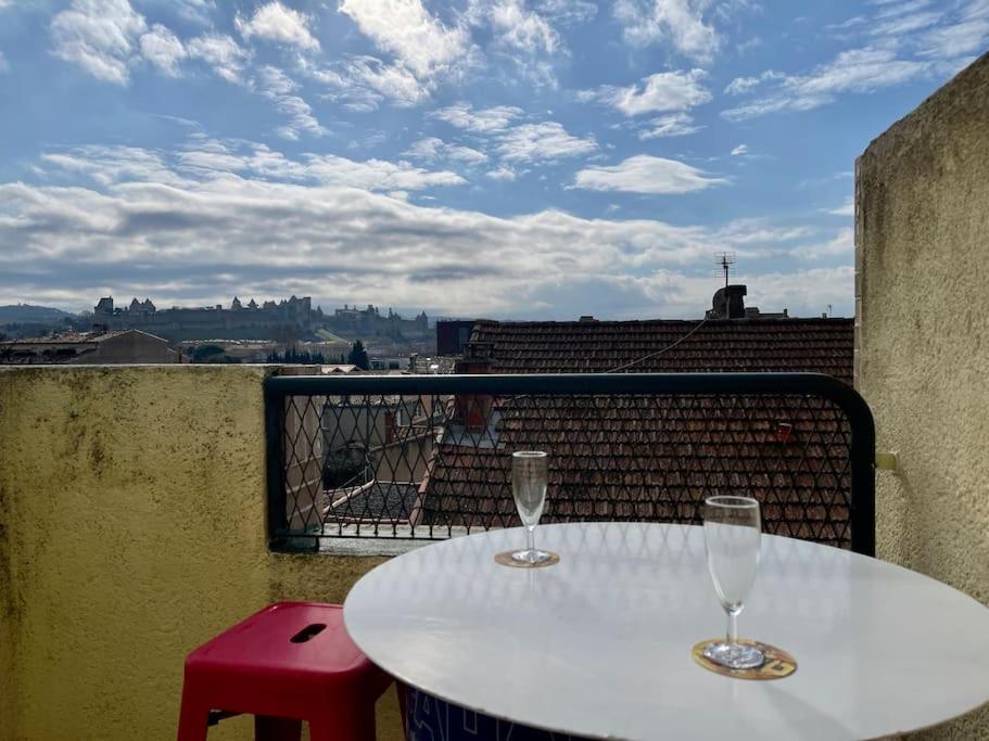 Duplex 70M2 - Vue Cite Medievale - Parking Gratuit Carcassonne Dış mekan fotoğraf