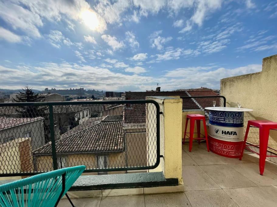 Duplex 70M2 - Vue Cite Medievale - Parking Gratuit Carcassonne Dış mekan fotoğraf